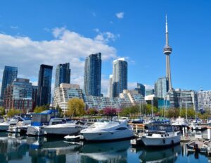 toronto canada cn tower skyscrapers