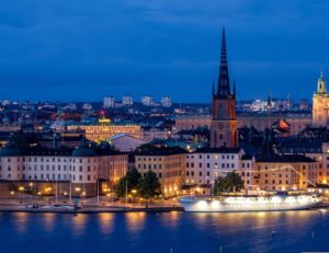 city cityscape waterfront