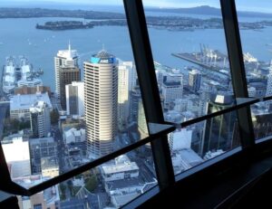 sky city tower view harbour